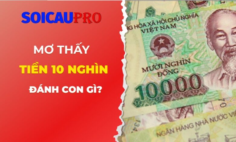 Mơ thấy tiền 10 nghìn đánh con gì?