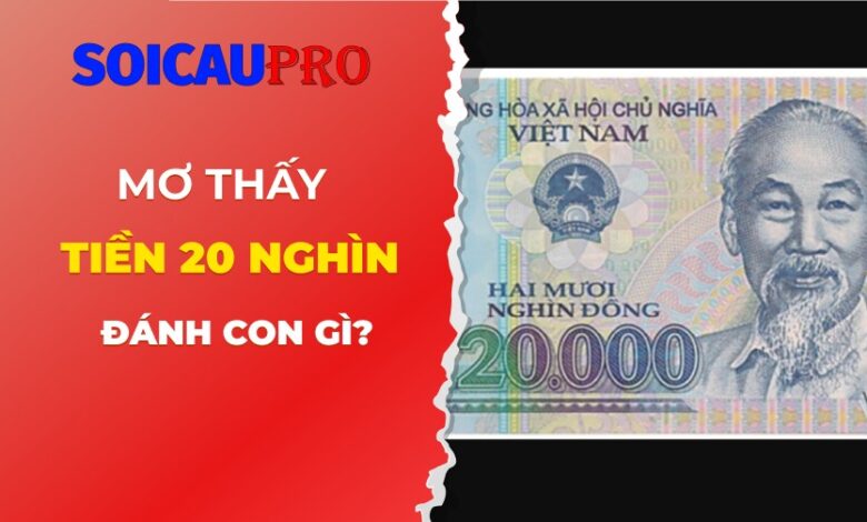 Nằm mơ thấy tiền 20 nghìn đánh con gì?