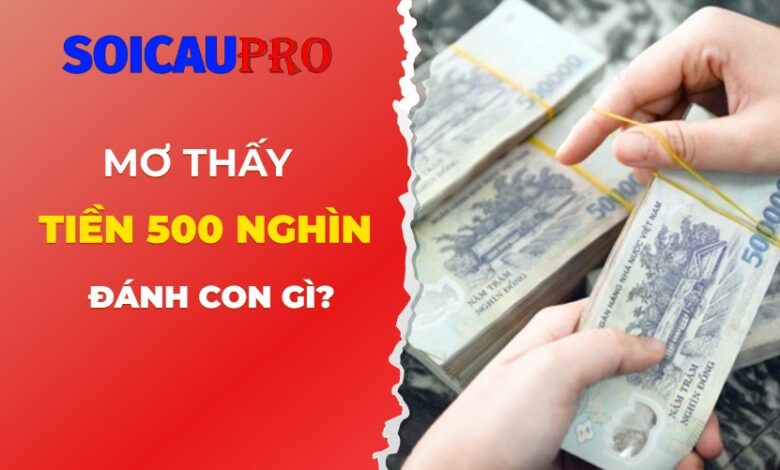 Mơ thấy tiền 500 nghìn đánh con gì?