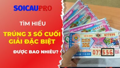 Vé số trúng 3 số cuối giải đặc biệt thì có trúng không